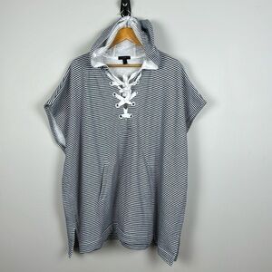 J. Crew Oversized Stripe Poncho. Size XS/S.